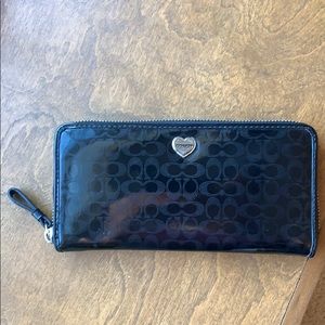 Coach patent leather wallet